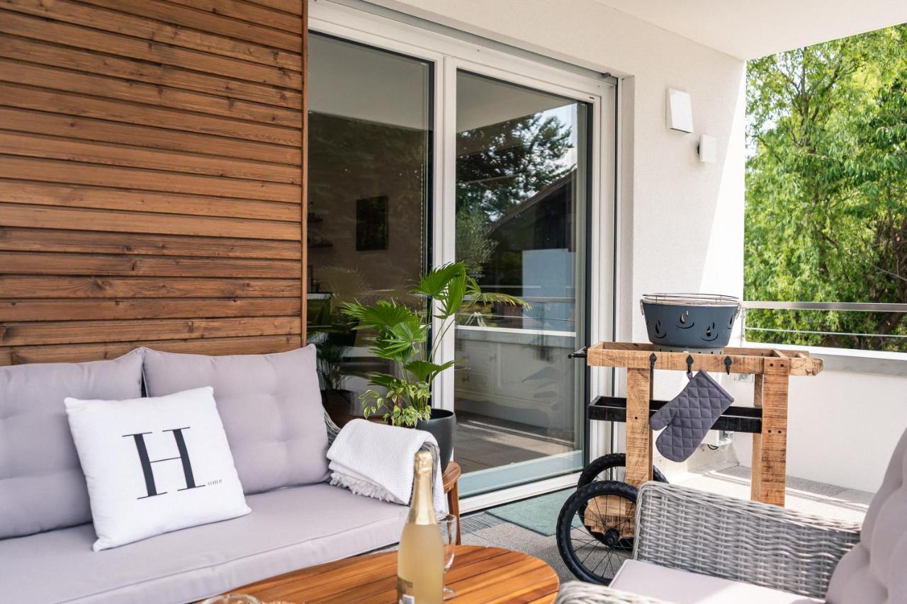 Alpdeluxe Smart Home - Balkon-Wanne-Tiefgarage-Bbq Kolbermoor Dış mekan fotoğraf